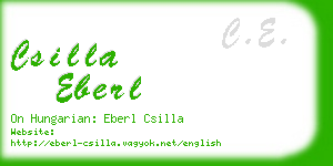 csilla eberl business card